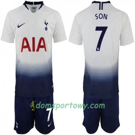 Koszulka Tottenham Hotspur Son 7 Dziecięcy Domowe Koszulki Piłkarskie 2018-2019 Krótki Rękaw